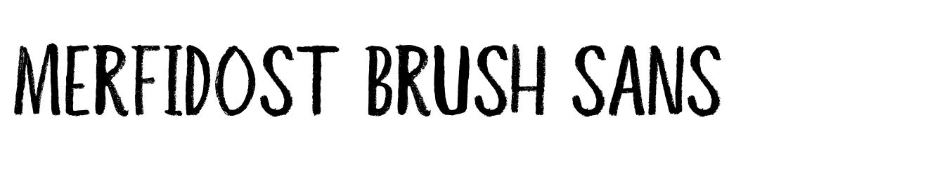 Merfidost Brush Sans